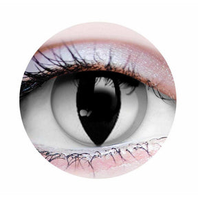 Venom Contact Lenses- White & Black Cat Eye