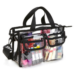 Shoulder Clear Transparent pvc Makeup Bag Travel Cosmetic