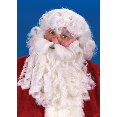 Deluxe SANTA WIG and BEARD Set - white
