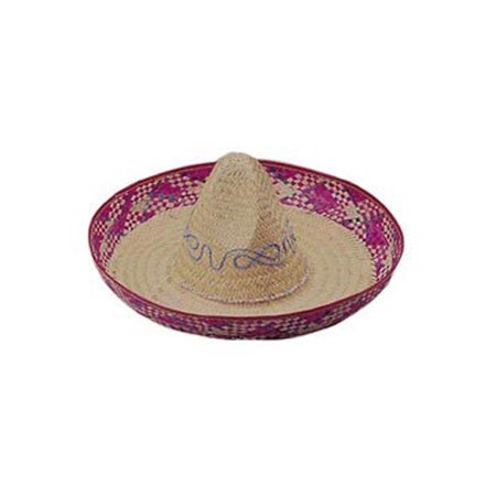 Multi-Color Straw Sombrero Hat one size