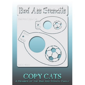 BACC 9015 Bad Ass Copy Cats Stencil - soccer ball