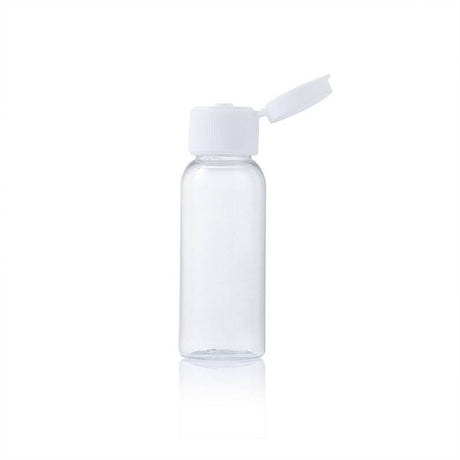 Transparent bottle with flip cap 15 ml
