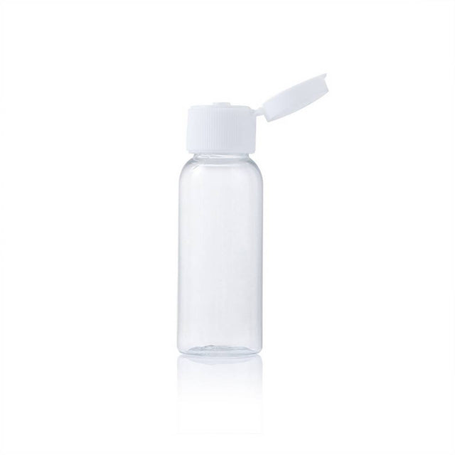 Transparent bottle with flip cap 15 ml