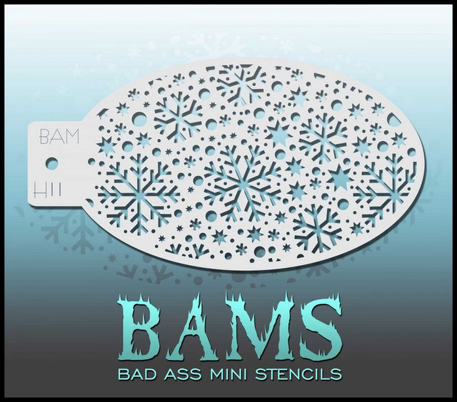 Snowflakes BAM H11 Bad ass mini stencil