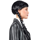 Wednesday Addams Wig with braids- Adult