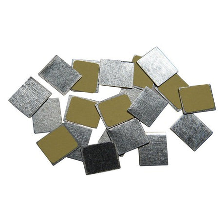 Square Metal STICKERS 30-Piece