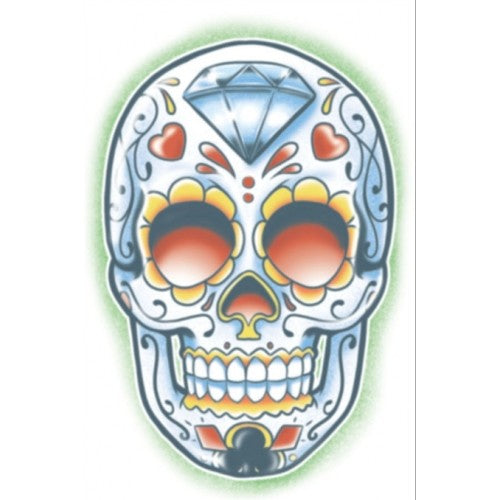 El Juegador Temp Tattoo Day of the Dead DOD 102