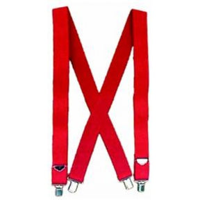 Santa suspenders Red