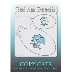 Pirate Skull Stencils - BACC 9023 Bad Ass Copy Cats Stencils
