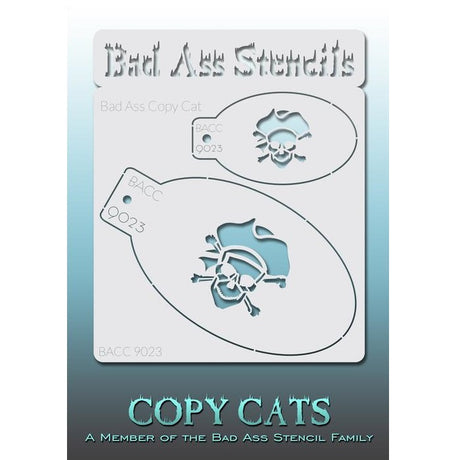 Pirate Skull Stencils - BACC 9023 Bad Ass Copy Cats Stencils