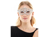 Rhinestones Venetian Mask Crystal