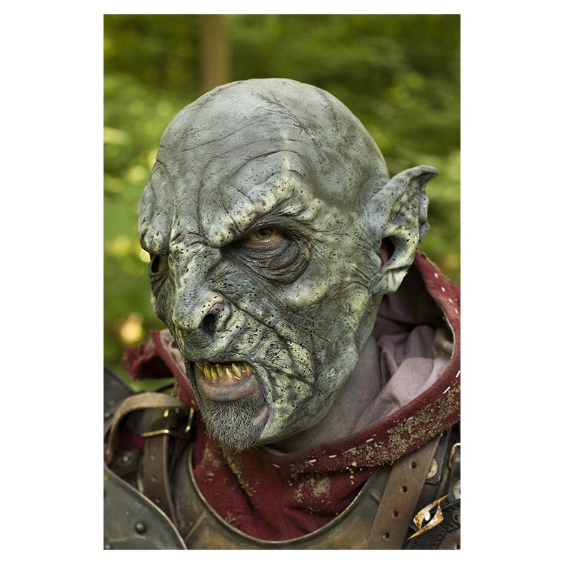 Beastial Orc Mask Blue/Grey