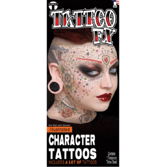 Illustrated character TATTOOS