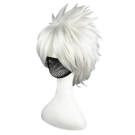 Anime short white wig
