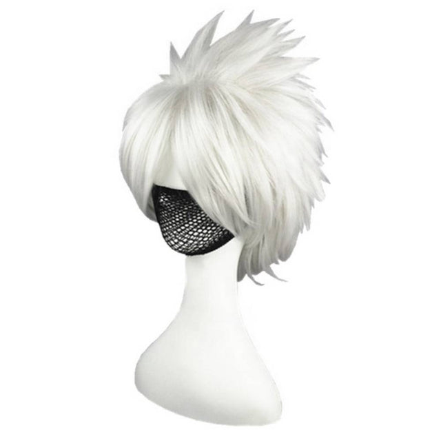 Anime short white wig