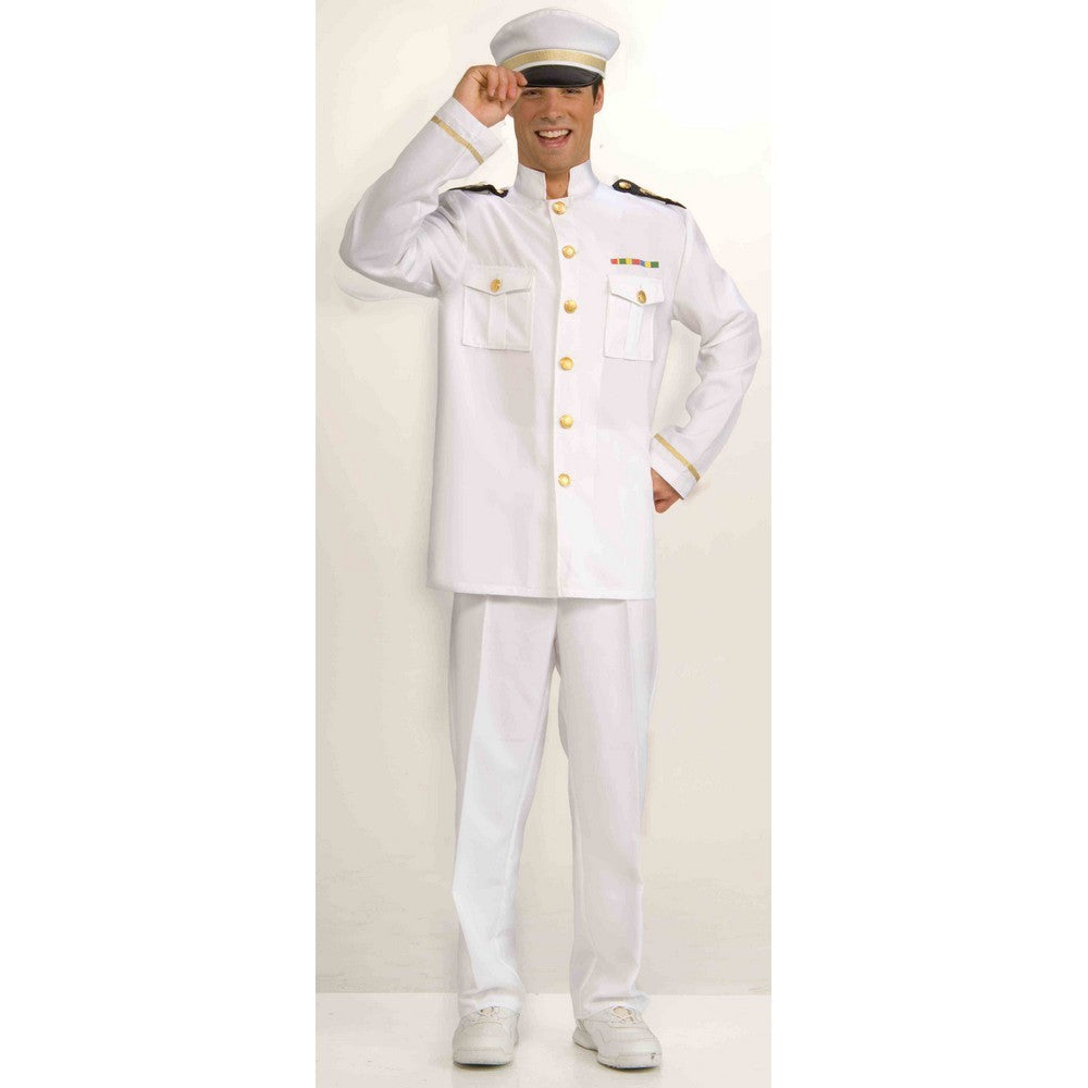 Captain Cruise Costume Adult - O.S. - White