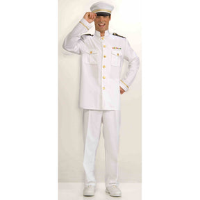 Captain Cruise Costume Adult - O.S. - White