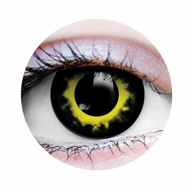 Storm Contact Lenses- Black & Yellow