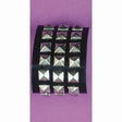 Triple Studded WRISTBAND- black