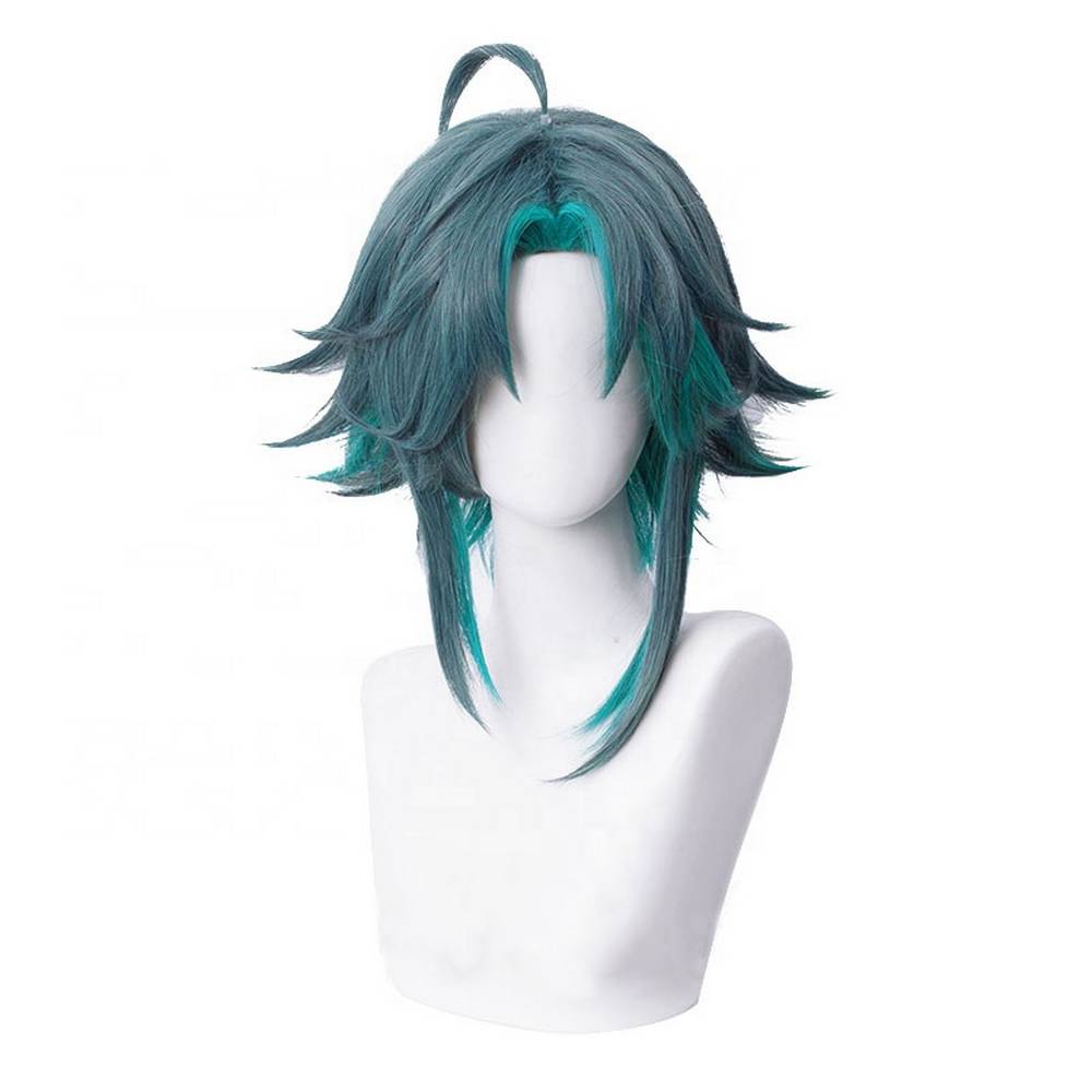 Medium blue impact cosplay wig