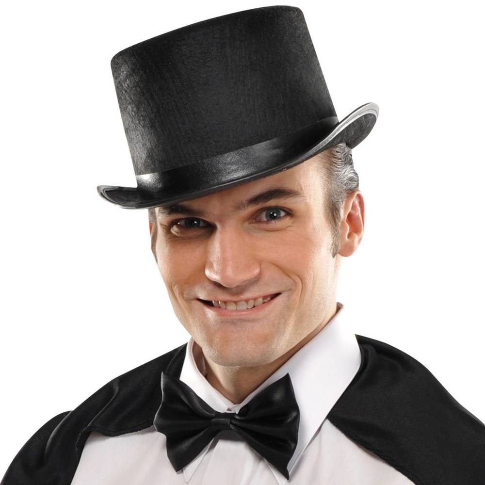 Black Top Hat with black band