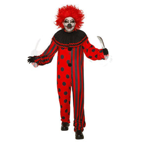 EVIL CLOWN Men COSTUME Red & Black- Standard