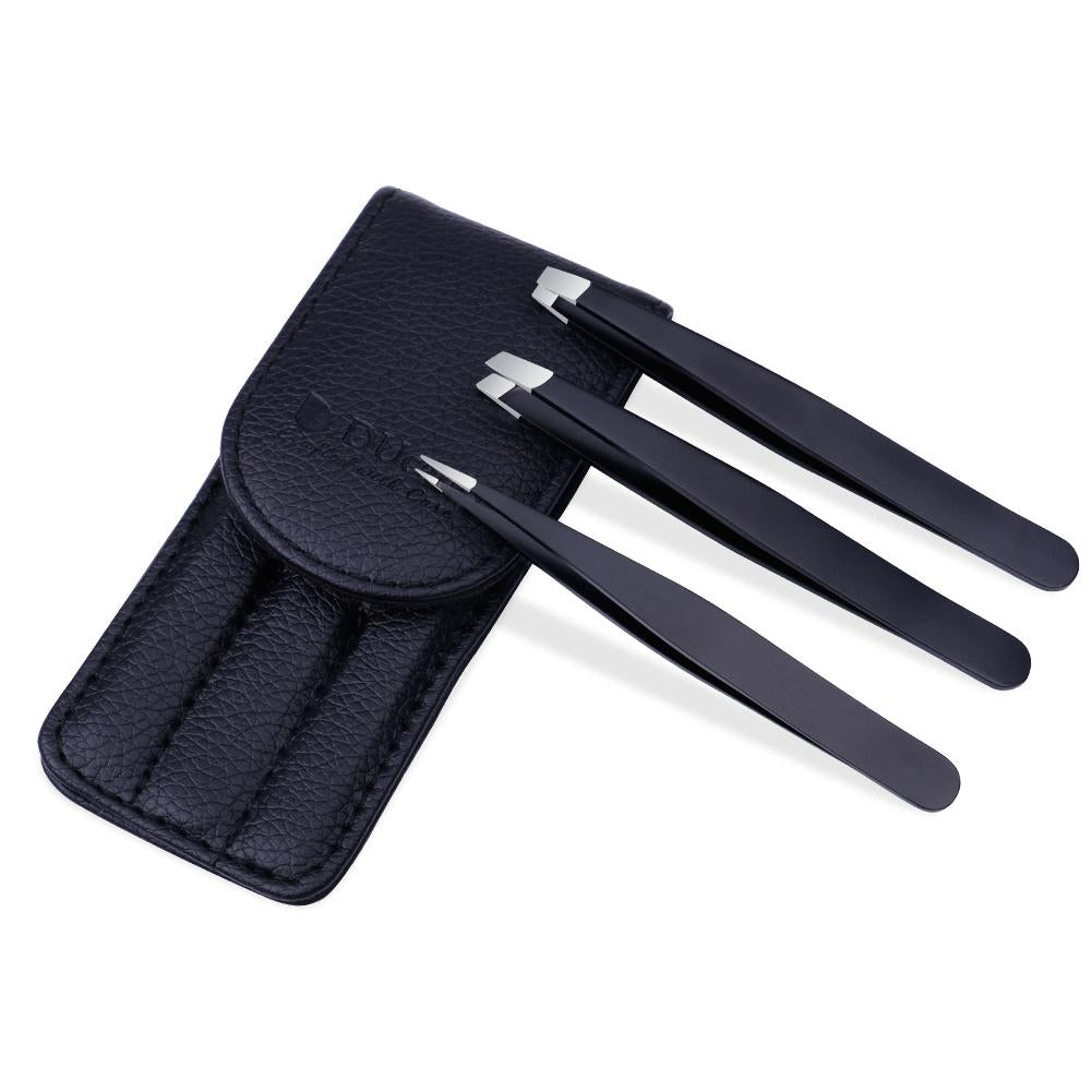 DUcare 3 pcs tweezers kit and pouch