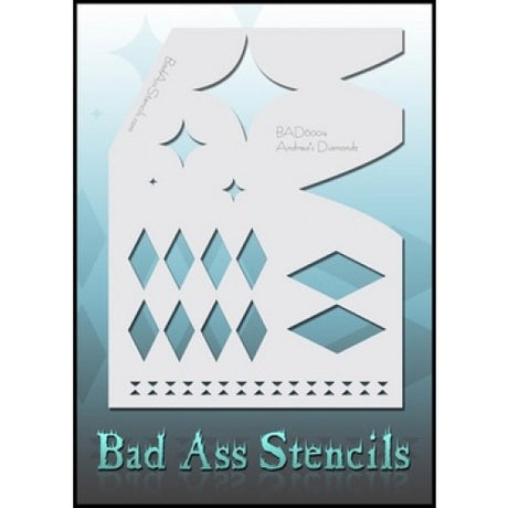 ISTENCILS 6004 Diamond Bad Ass Full Size Stencils