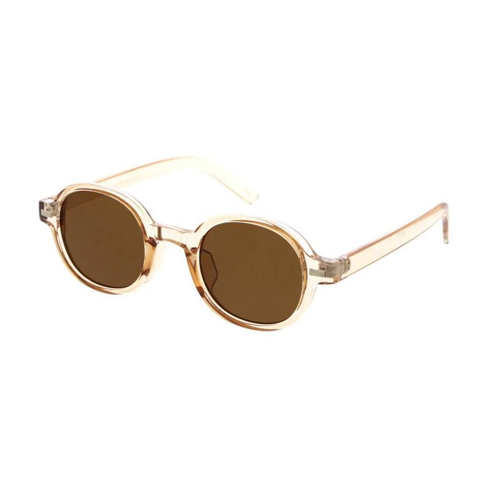 Plastic Medium Rounded Sunglasses Hipster Frame with Flush Lens  - Assorted