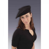 French Beret Hat - Black