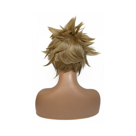 Short spike blond cosplay wig