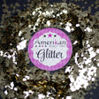 Amerikan Body Art Chunky Glitter 4oz Jars 0.062 Hex  Champagne Gold