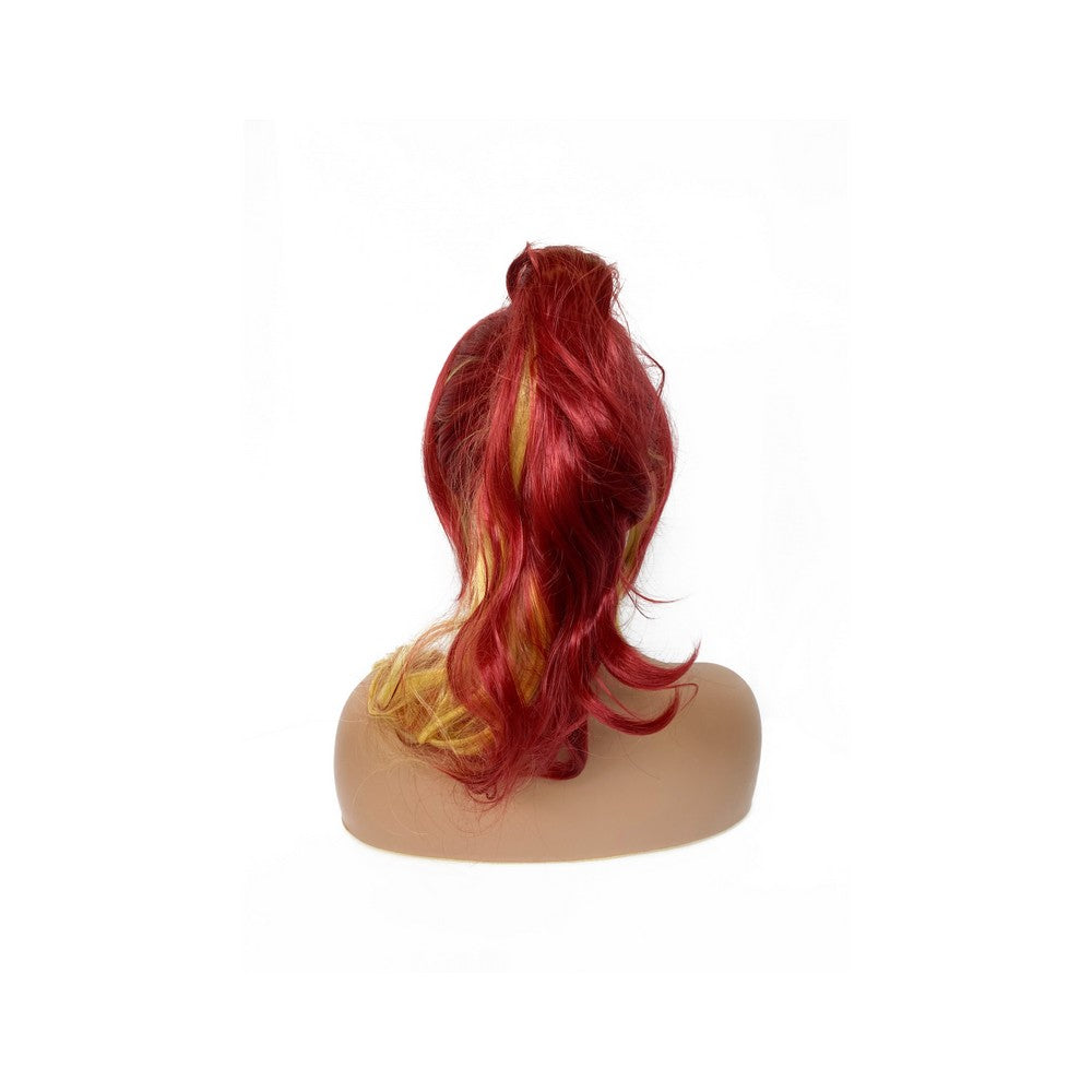 Red Yellow Exorcist cosplay wig