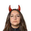 Devil Horns on Headband - Red