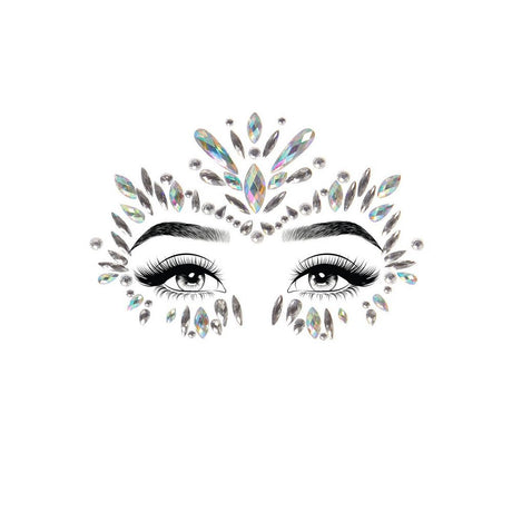 Iris Face Jewels Sticker - Adhesive gems