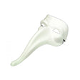 Paper Mache long Nose mask - White