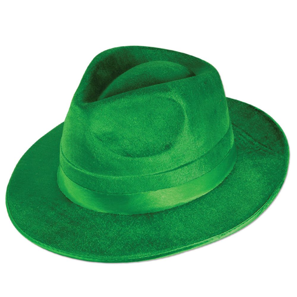 Dura-Form Vel-Felt FEDORA Hat St. Patrick - Green