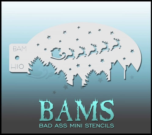 Christmas BAM H10 Bad ass mini stencil