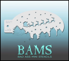 Christmas BAM H10 Bad ass mini stencil