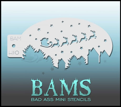 Christmas BAM H10 Bad ass mini stencil