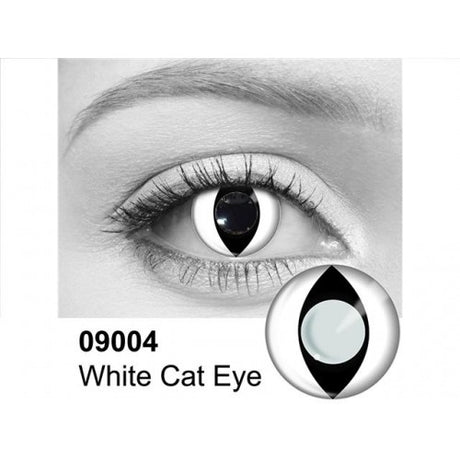 Cat eye Contact Lenses - White