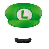 Luigi Adult Hat & Mustache One Size