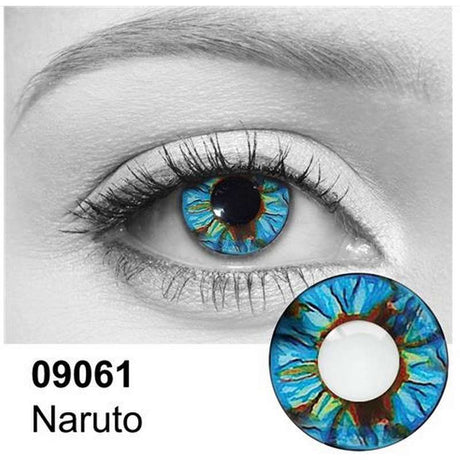 Ninja Blue cosplay contact lenses - blue