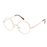 Unisex Metal Medium Round Frame Blue Light Filtering Clear Lens Computer Glasses Assorted