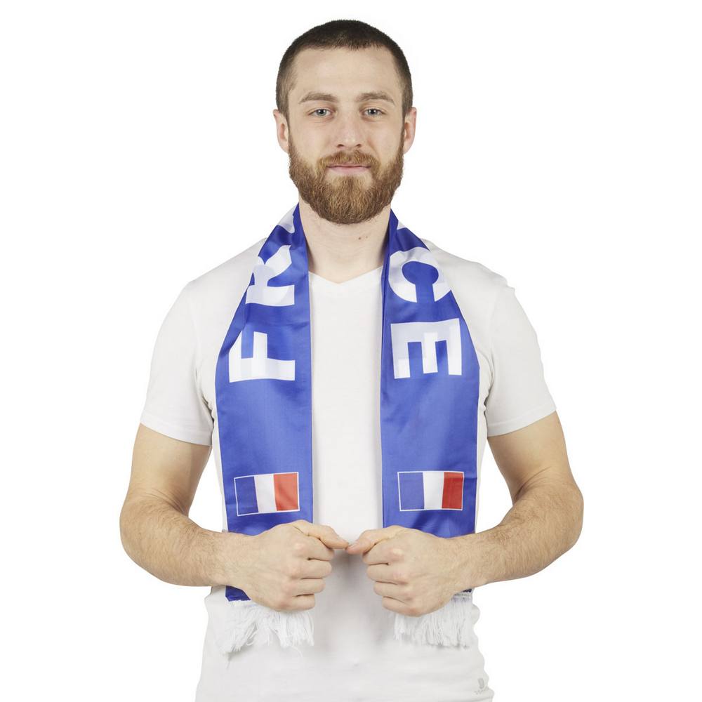 France fan Scarf- blue, white, red supporter