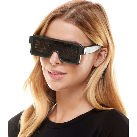 LED black glasses- Multicolor