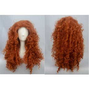 Scottish princess curly wig - orange