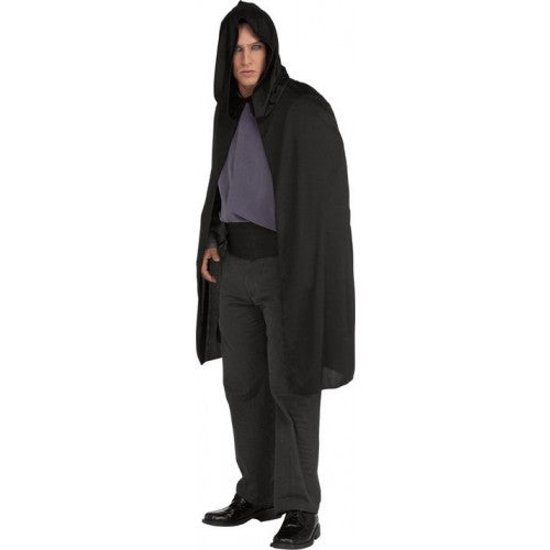 Short Black Hooded CAPE 70D Black