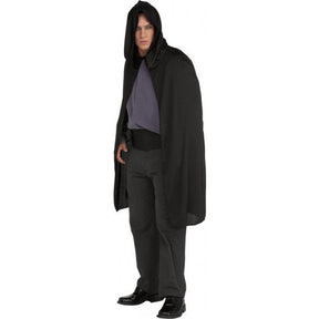 Short Black Hooded CAPE 70D Black