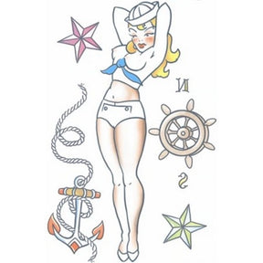PIN UP Temp Tattoo SAILOR PU-704